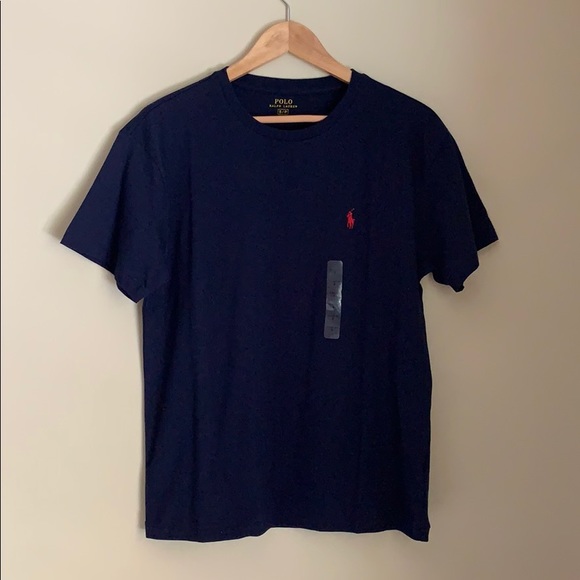 NWT Ralph Lauren Navy Tee - Picture 2 of 4